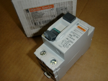 FI 2P-25A-10mA-A Fehlerstromschutzschalter 25A 0,01A 2pol. Merlin Gerin